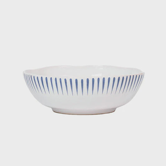 NEW Sitio Stripe Coupe Bowl Delft Blue