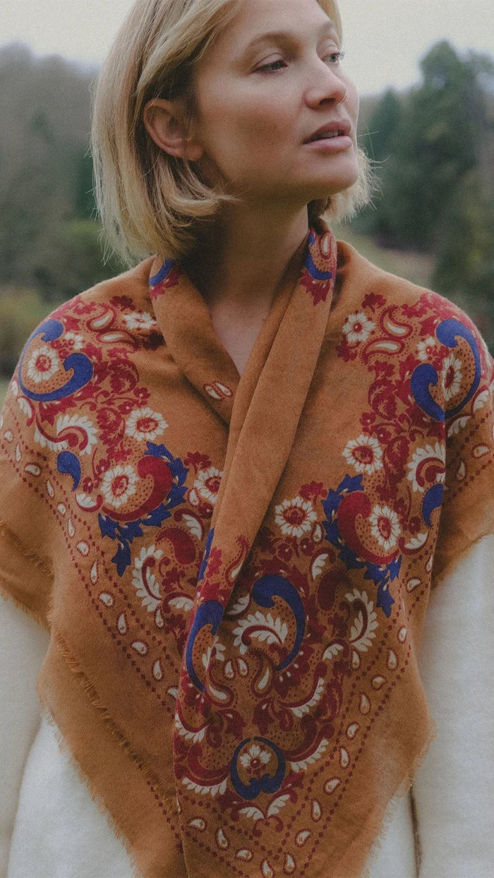Bandana Flowers Scarf