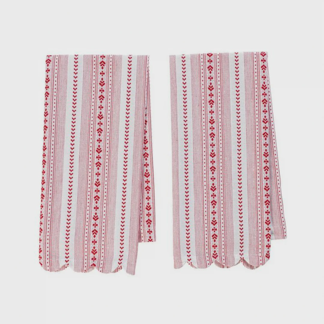 Villa Stripe Kitchen Towel Set/2