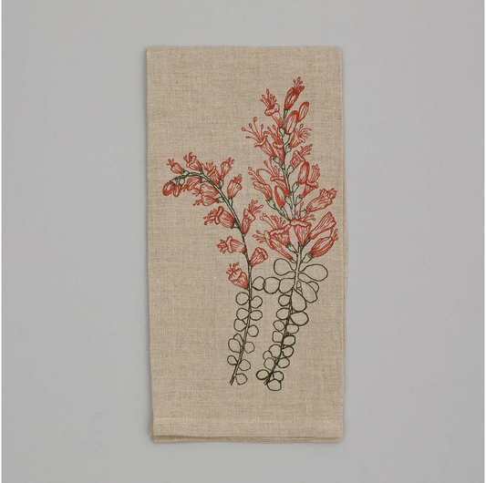 Ocotillo Bloom Tea Towel