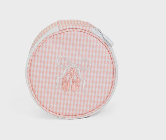 Ballet Pink Jewelry Round Case