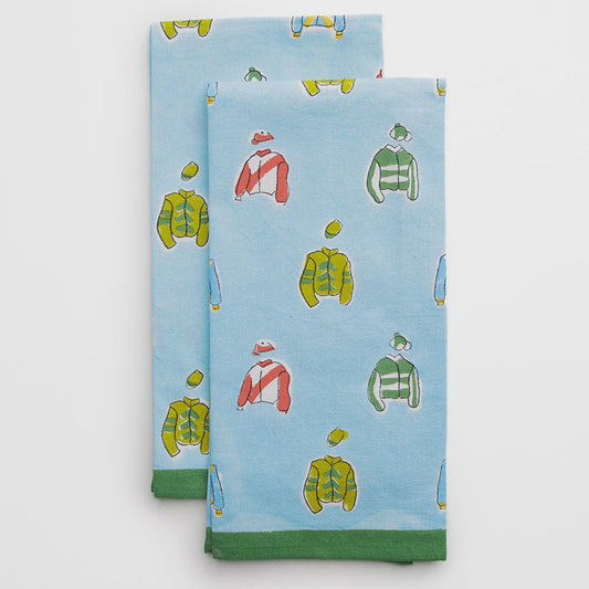 Vintage Jockey Tea Towels - Set of 2