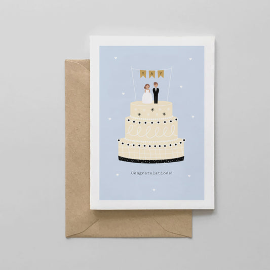 Congratulations! Wedding Cake Card
