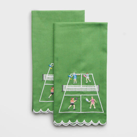 Day at the Courts Tea Towel