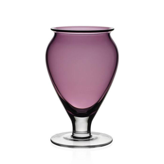 Amethyst Footed Vase 6"