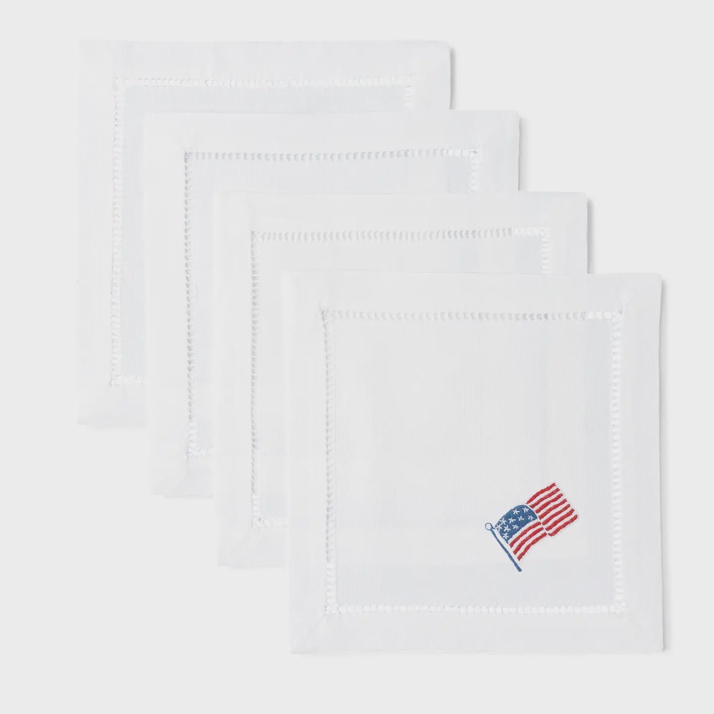 Stars and Stripes Cocktail Napkins - Set of 4