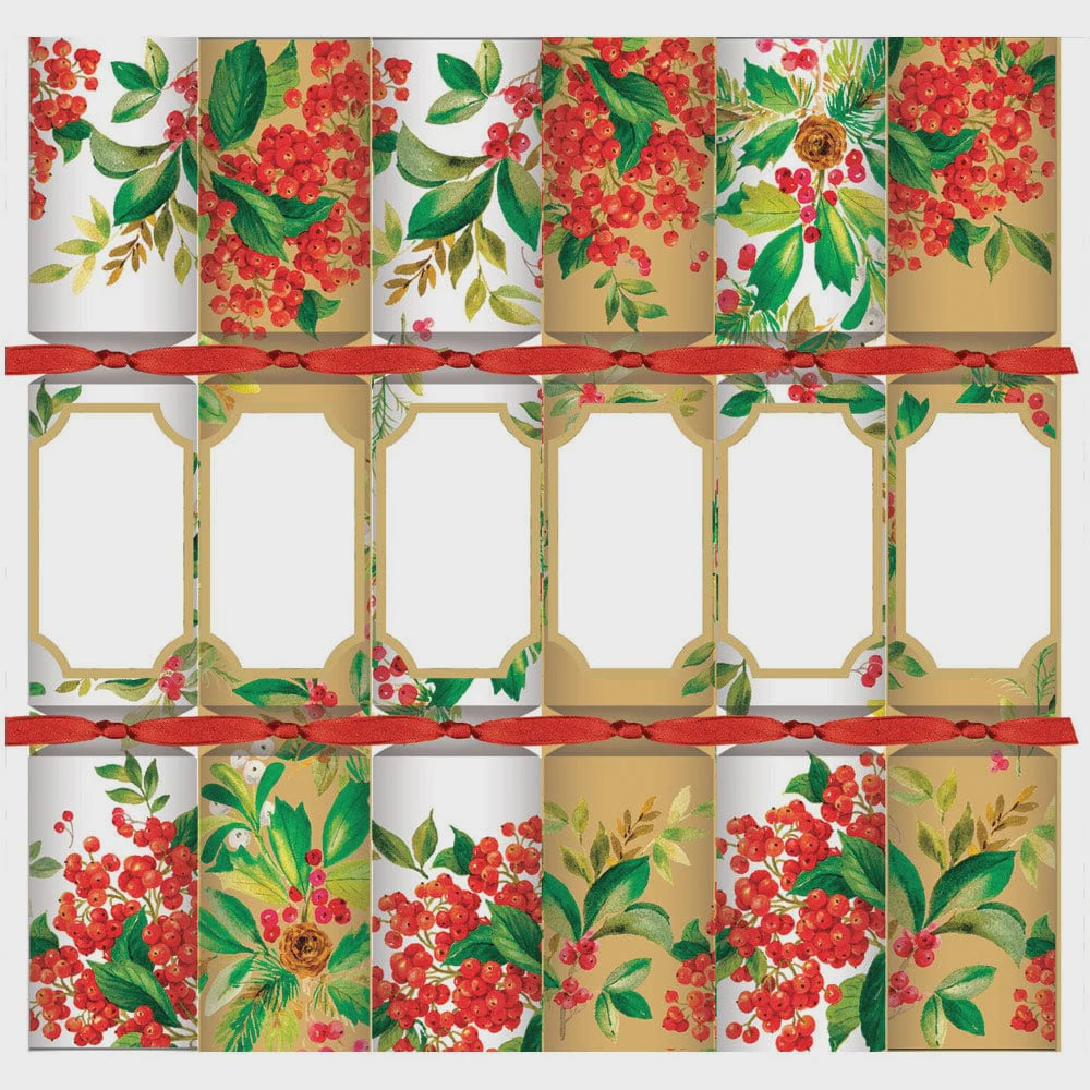 Holly Chintz Christmas Crackers