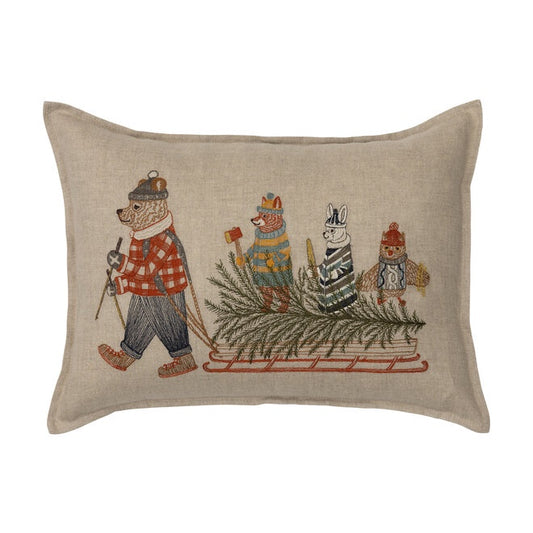 Christmas Tree Sled Pillow DISC