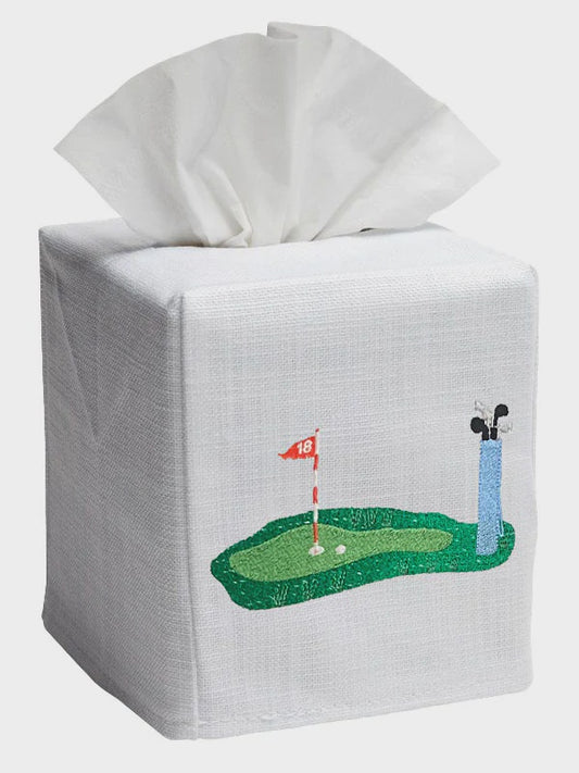 Tissue Box Cover, Putting Green