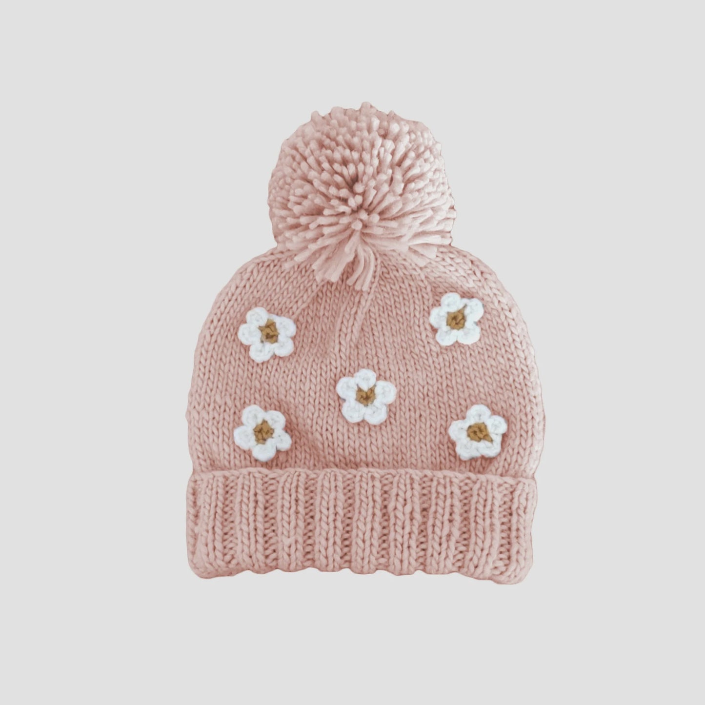 Blush Flower Beanie Hat