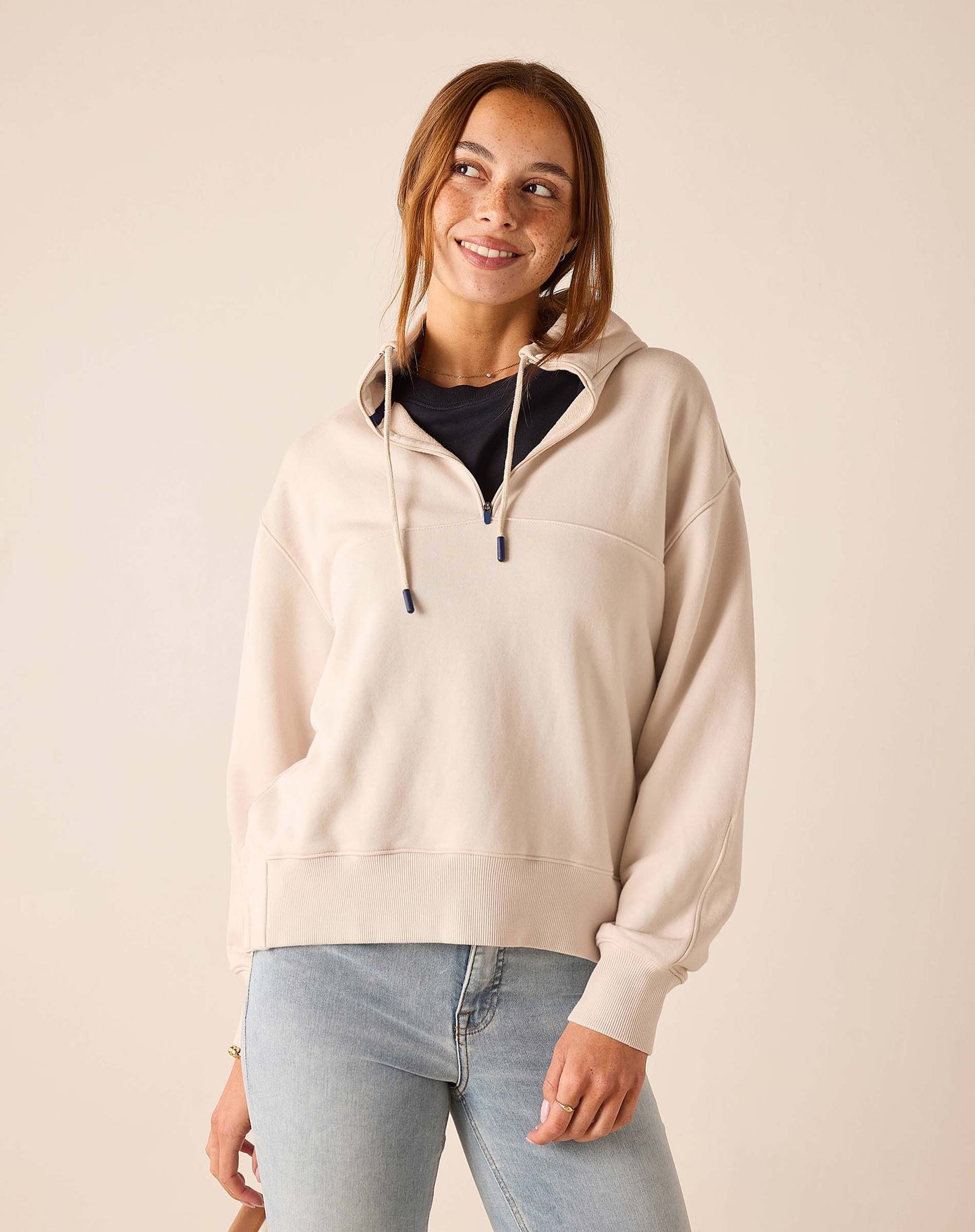 Frenchie Quarter Zip Sweatshirt