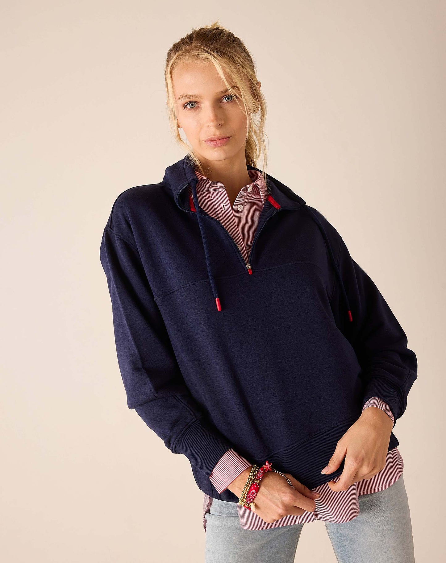 Frenchie Quarter Zip Sweatshirt