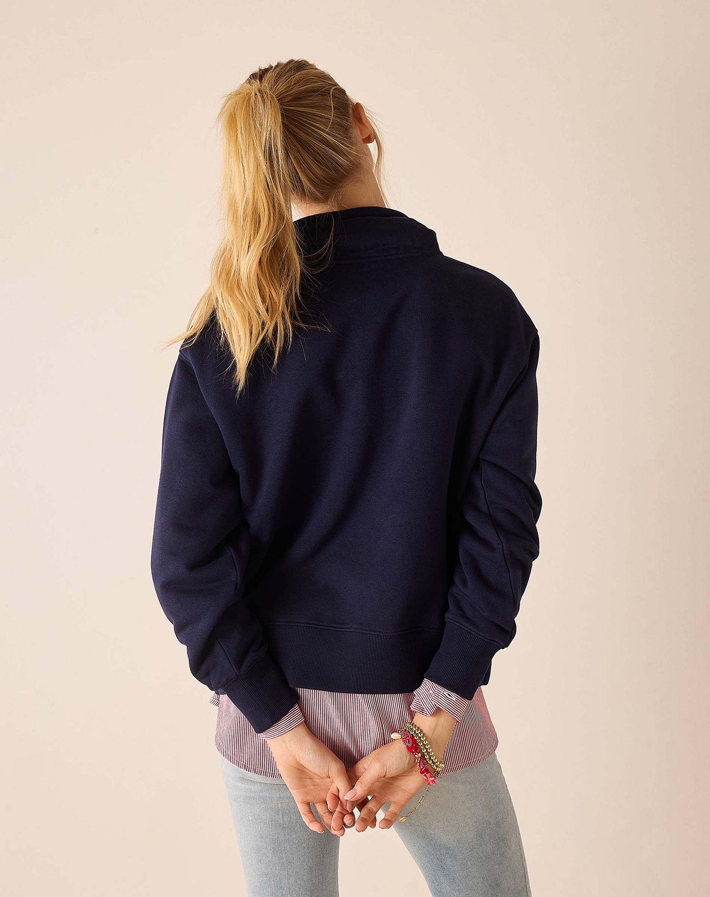 Frenchie Quarter Zip Sweatshirt