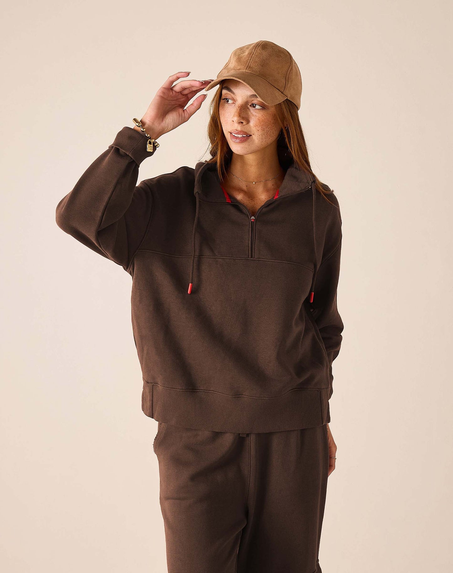Frenchie Quarter Zip Sweatshirt