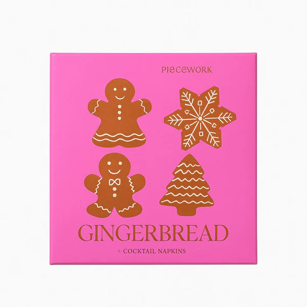 Gingerbread Cocktail Napkins - Set of 4