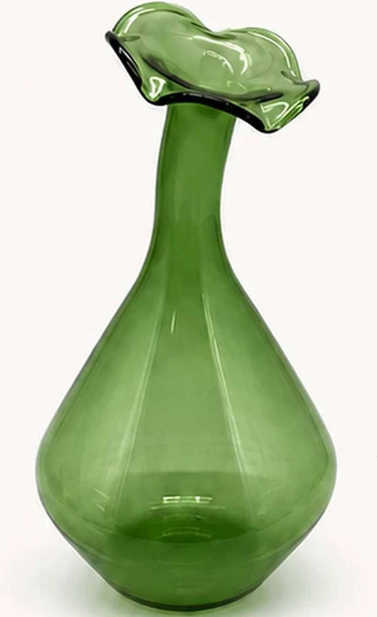 Glass Angled Neck Vase
