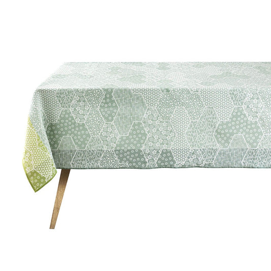 Wagara Green Coated Tablecloth