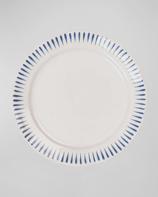 NEW Sitio Stripe Dinner Plate Delft Blue