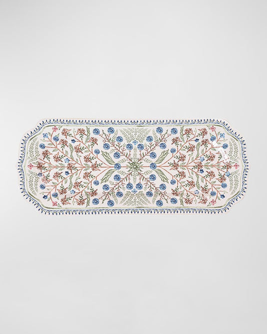 Villa Seville Chambray 15" Hostess Tray