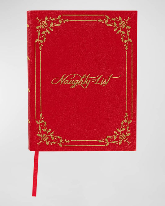 Naughty/Nice Vegan Leather 6x8" Embossed Journal