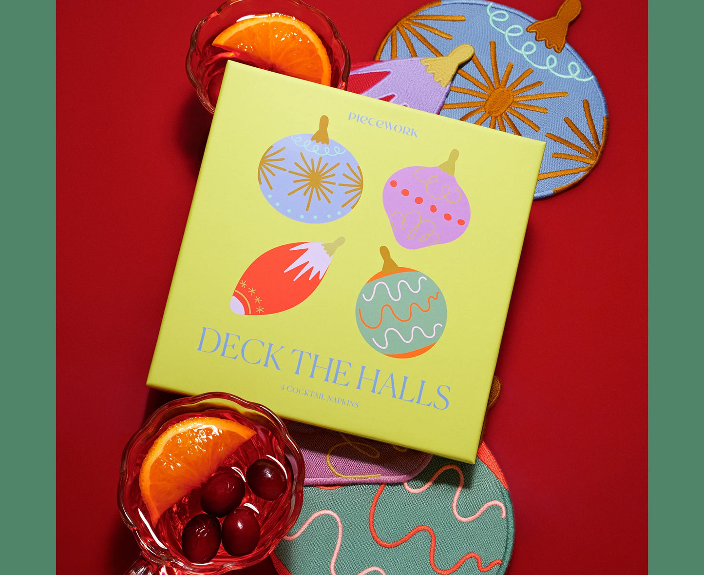 Deck the Halls Cocktail Napkins - Set of 4