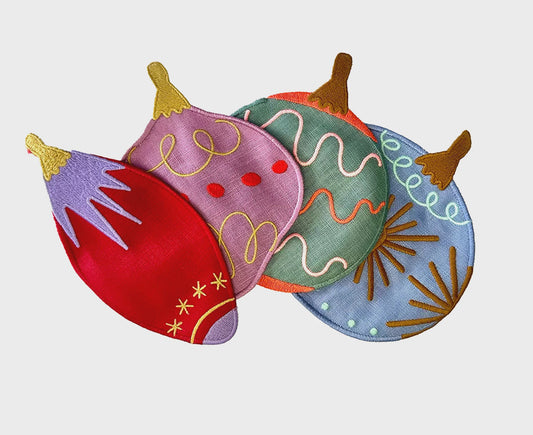 Deck the Halls Cocktail Napkins - Set of 4