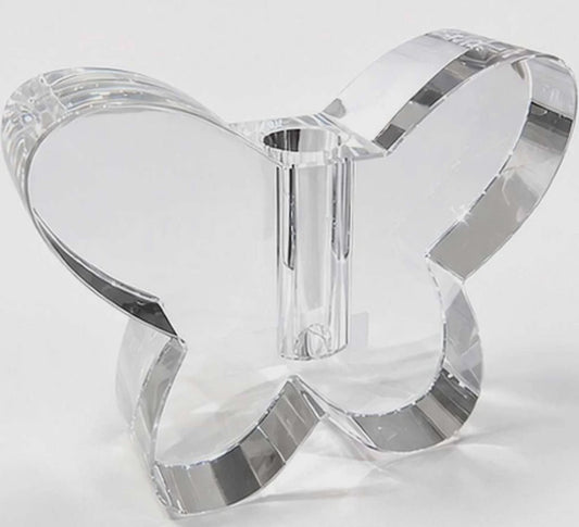 Crystal Glass Butterfly Vase