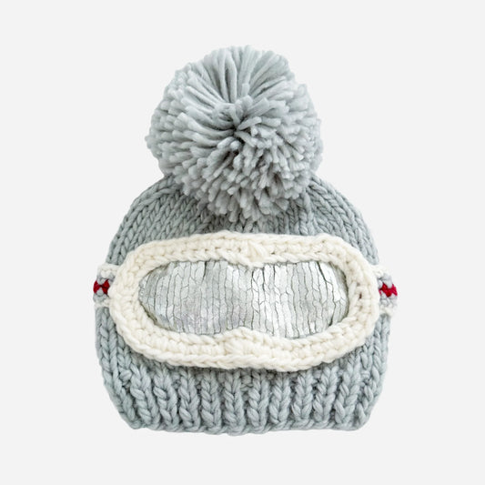 Bowie Grey Ski Goggle Beanie Hat