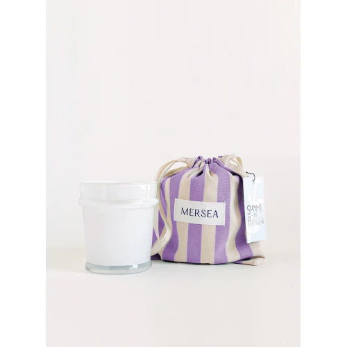 Striped Sandbag Candle