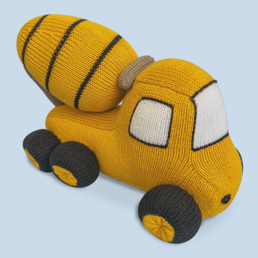 Concrete Mixer Plush Toy