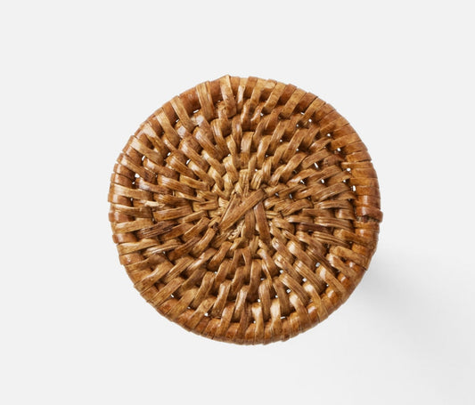 Tanya Brown Rattan Napkin Ring, Box of 4