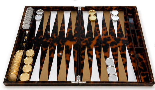Lucite Multi Color Backgammon