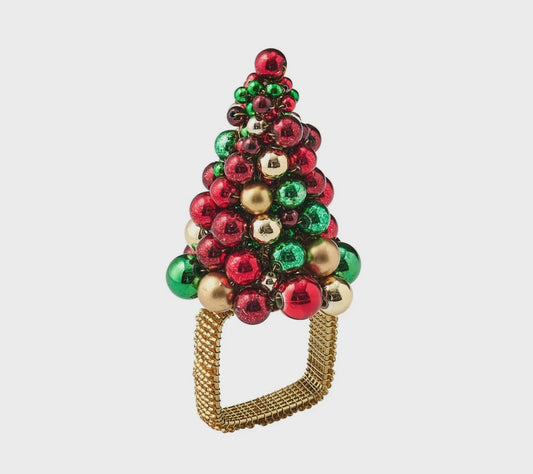 Xmas Baubles Napkin Ring