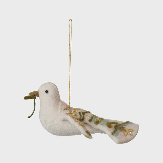 Dove Felt Ornament