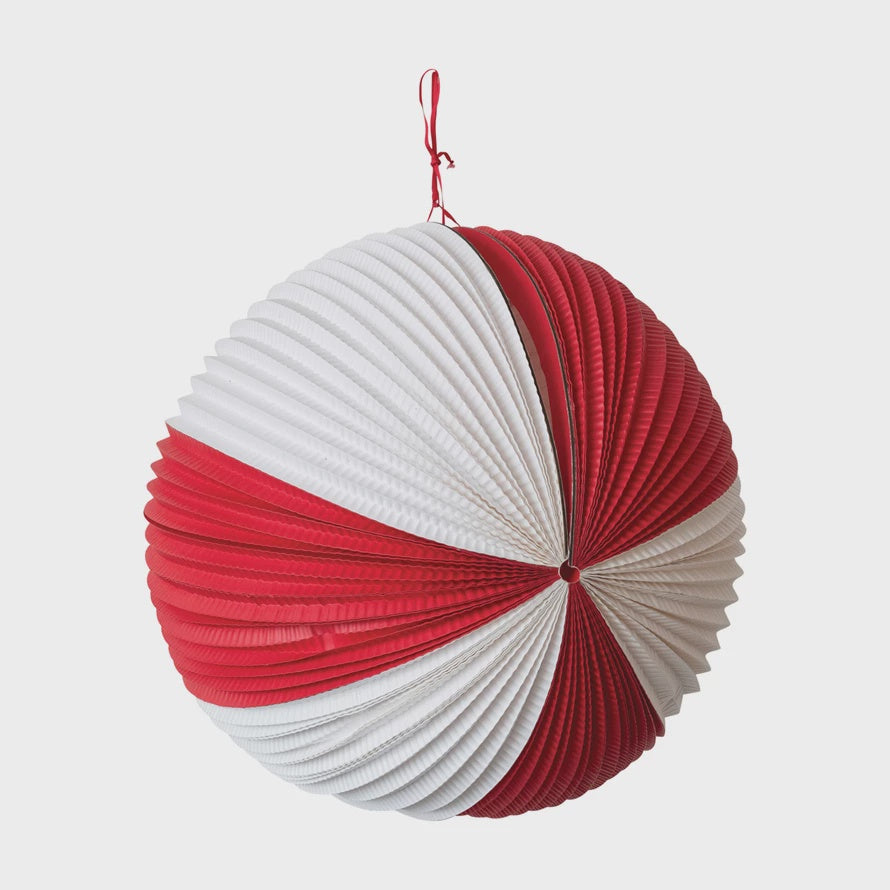 Paper Folding Pleated Ball Ornament