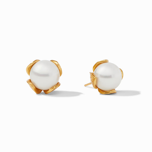 Penelope Stud Gold Pearl