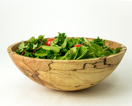 15" Spalted/Ambrosia Round Bowl