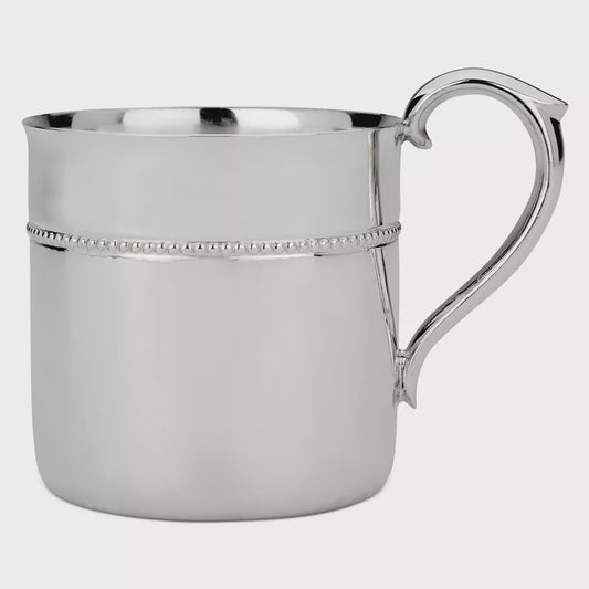 Royal Bead Silverplate Baby Cup