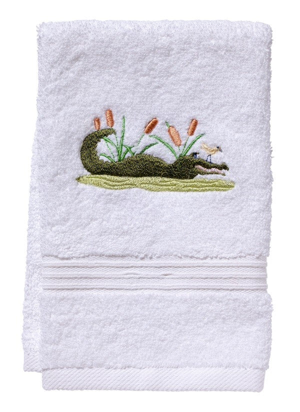 Terry Guest Towel -Alligator