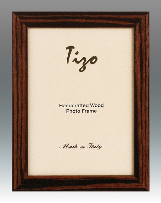 Narrow Stripe Grain Italian Wood Ebony Frame