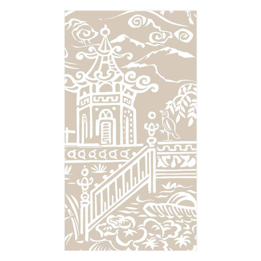 Pagoda Toile Paper Guest Towels