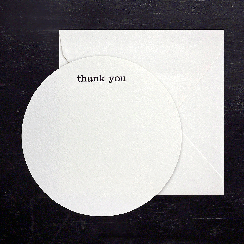 A Round of Thanks Card