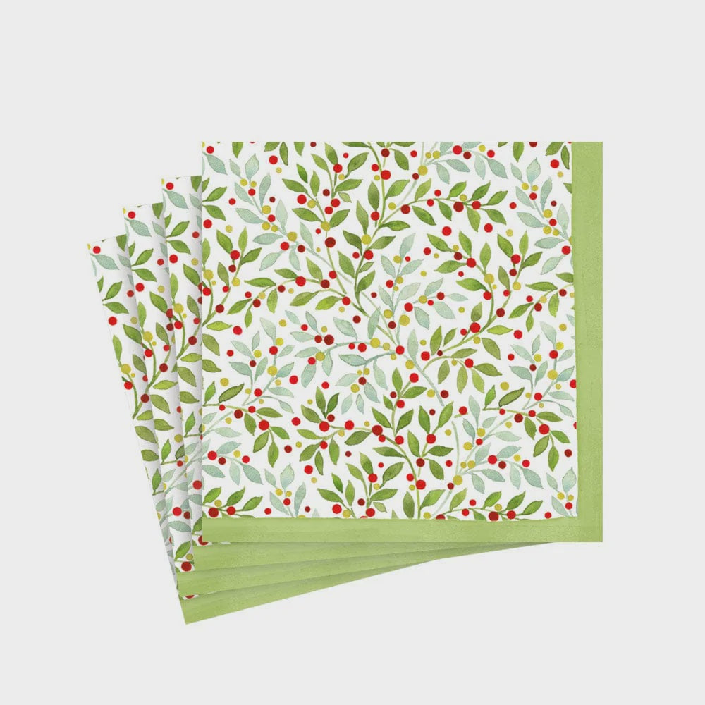 Twining Greenery Cocktail Napkins