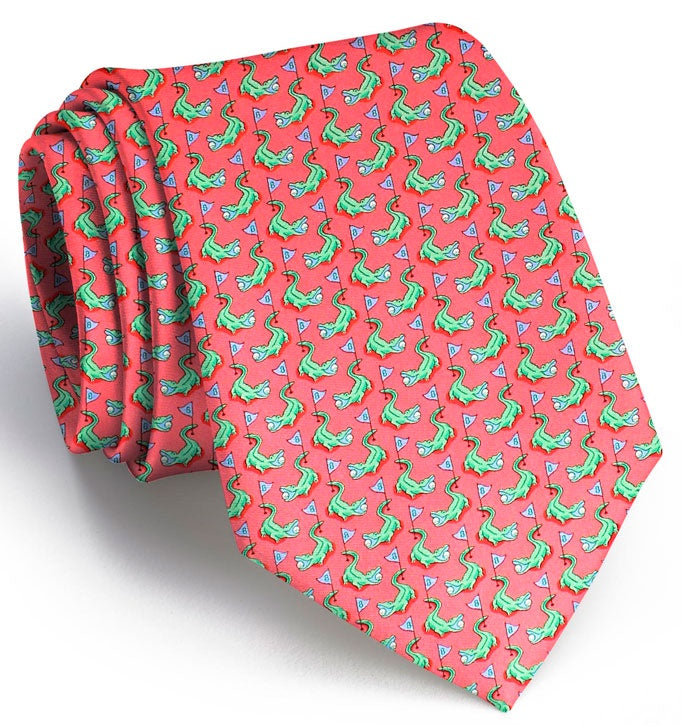 Necktie, Hazard on Eight - Coral