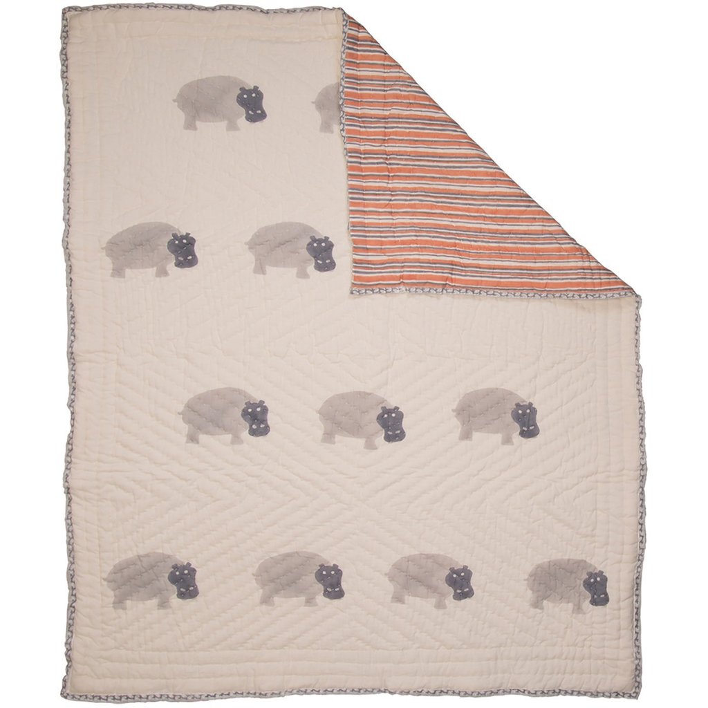 Gray Hippo Quilt