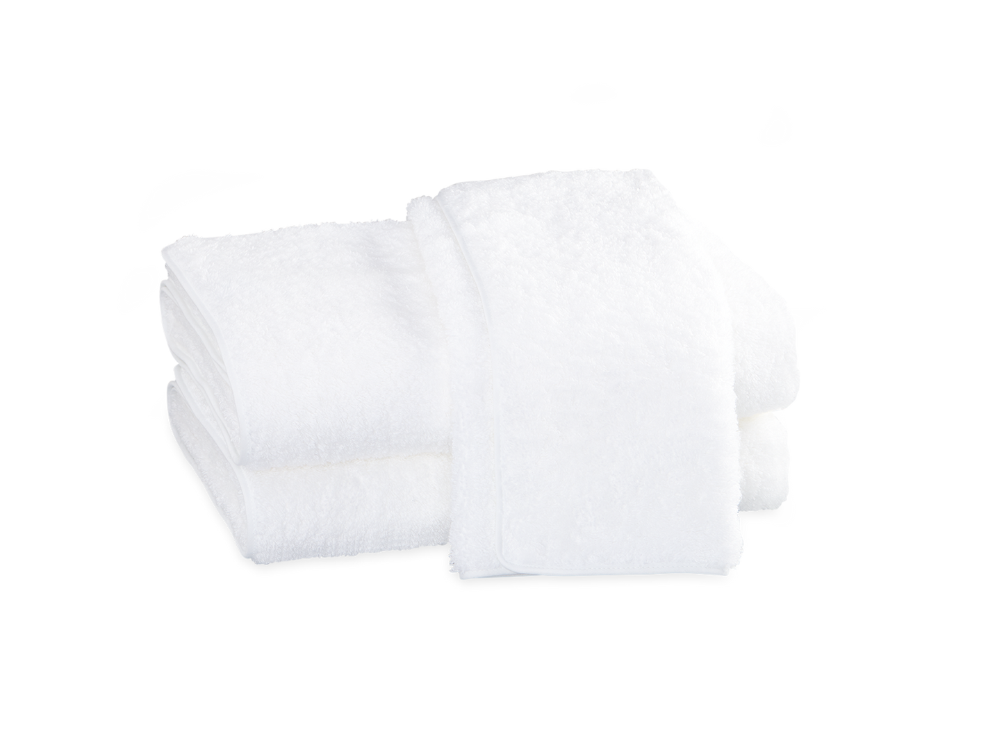 Cairo Bath Towels White/White