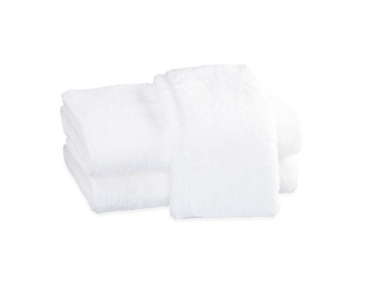 Cairo Bath Towels White/White