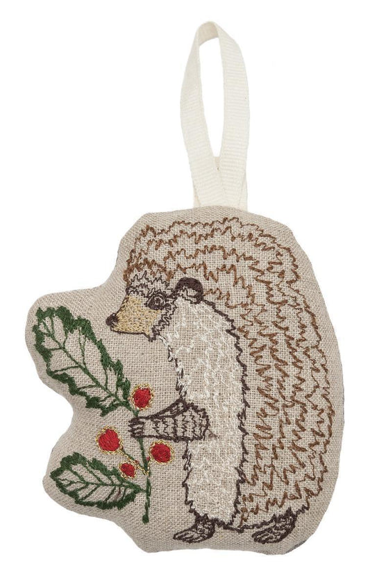 Holly Hedgehog Ornament