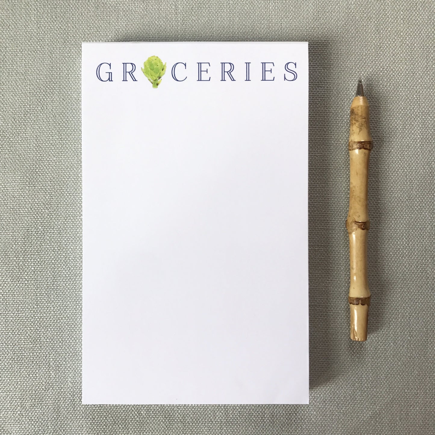 Artichoke Groceries Notepad