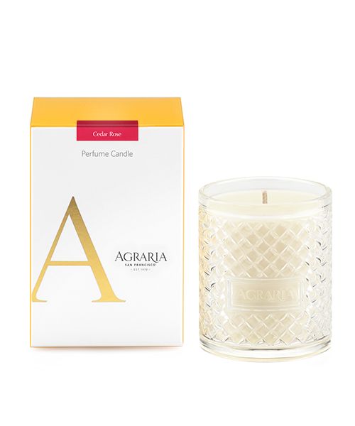 Woven Crystal Candle - Cedar Rose
